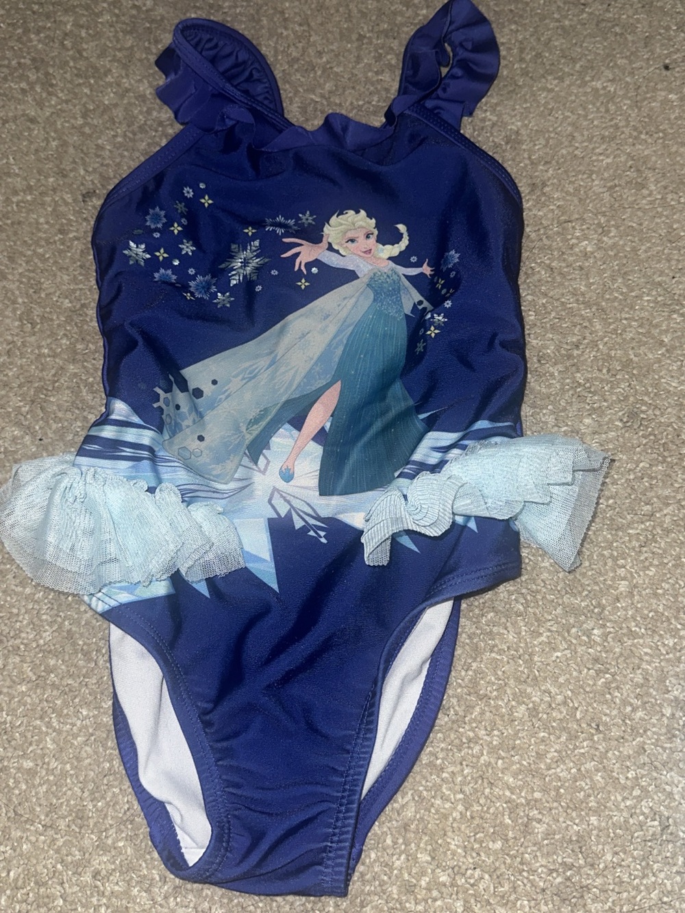 Girl bathing suits frozen, mermaid and blue tutu